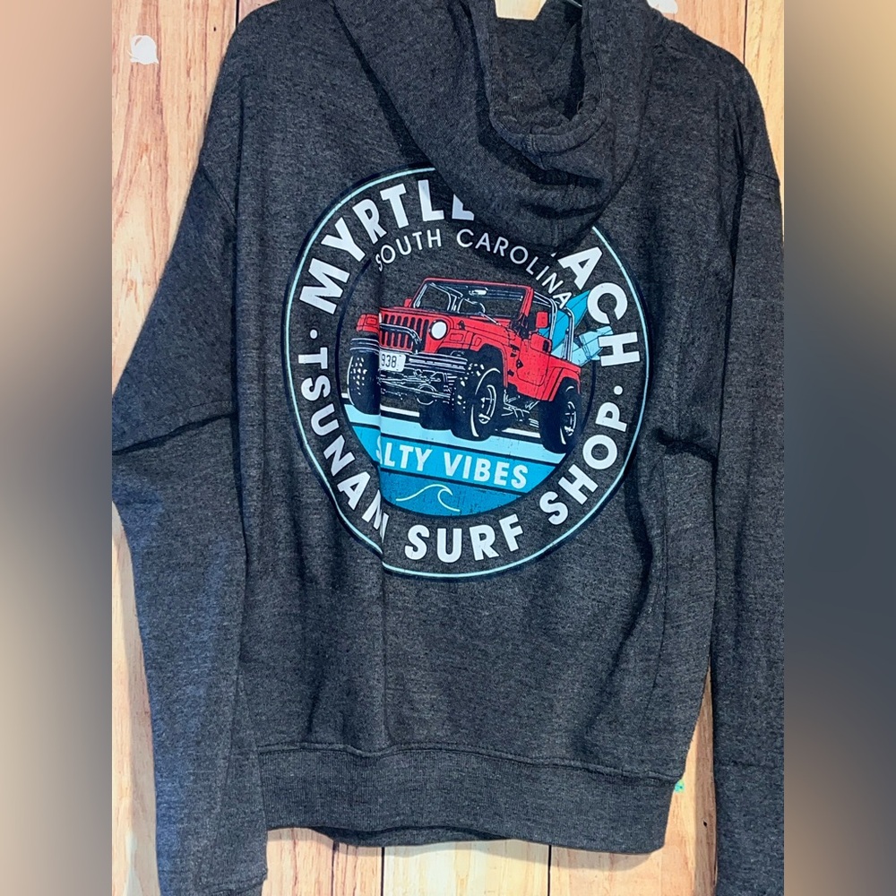 Myrtle Beach Jeep Zip Up Sweatshirt Size Small